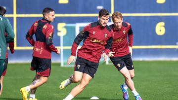 Entrenamiento del Cádiz.