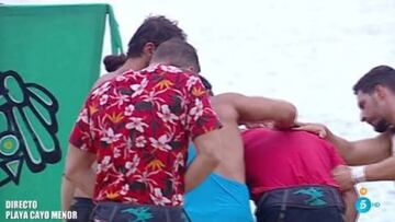 'Supervivientes 2020': Jorge P谷rez da el susto tras atragantarse con jam車n