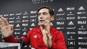 Marcelino aseguró ayer que se siente “respaldado” por el club y por el vestuario.