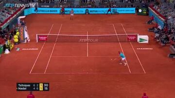 Le hacen el mejor punto del torneo a Nadal, disfruten...