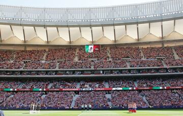 Atleti brindó minuto de silencio por el sismo en México