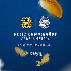 La extraña felicitación del Puebla para el América