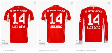 ¿Qué dorsal usará Luis Díaz y cuánto vale la camiseta del Bayern Múnich en Colombia?