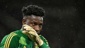 André Onana, jugador del Manchester United, durante el partido ante el Ipswich Town.