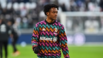 Juan Cuadrado en un partido de Juventus en la Serie A.