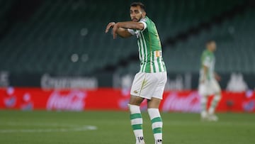 Borja Iglesias, ante el Granada. 