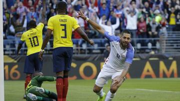 USA dominate then struggle, but overcome Ecuador 2-1