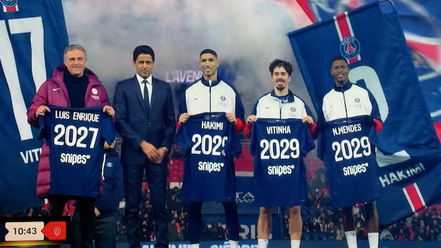 ¡Cuatro renovaciones de golpe en París, incluido Luis Enrique!