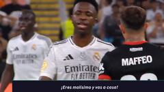 El momento en el que explotó el pique Vinicius-Maffeo: “Eres malísimo y vas para casa”