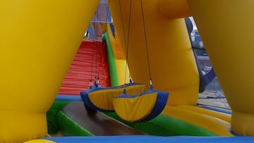 Heridos cinco niños al salir volando un castillo hinchable en Toledo