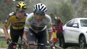 El fuerte ataque de Egan Bernal ante Roglic a 60 km de la meta