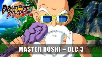 Primer tráiler del Maestro Muten Roshi en Dragon Ball FighterZ