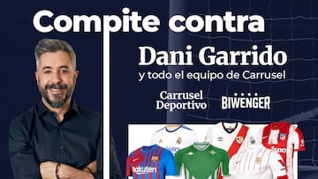 ¡Está última jornada llévate la camiseta de tu equipo y compite contra Dani Garrido en Biwenger!