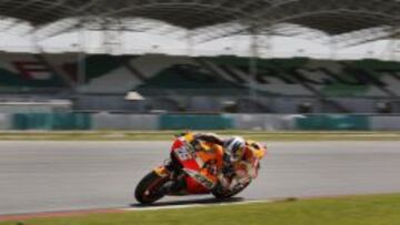 Mucho trabajo de pruebas también para Pedrosa.