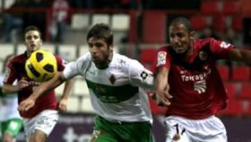 <b>DEBUTANTE. </b>Héctor Verdés en su primer partido con el Elche.