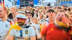 Un español ve el gol de Merino entre miles de alemanes: suma más de 1 millón de visitas