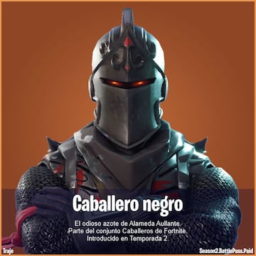 Skin Caballero Negro/Black Knight