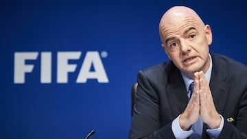 El Presidente de la FIFA, Gianni Infantino.