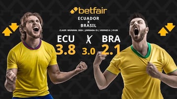 Ecuador vs. Brasil: horario, dónde ver, pronósticos y clasificación