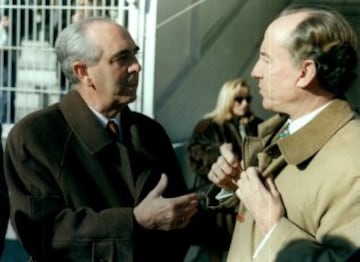 Ruiz-Mateos con Fermín Ezcurra, expresidente del Osasuna. 