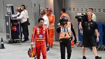 Carlos Sainz (Ferrari). Marina Bay, Singapur. F1 2024.
