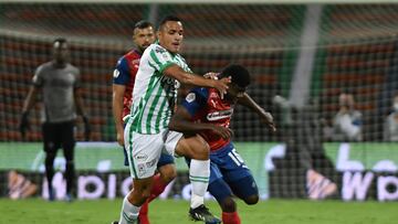 Bryan Rovira durante un partido con Atlético Nacional.