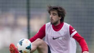 Beñat, durante un entrenamiento.
