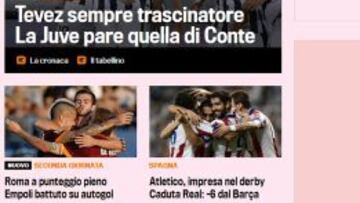 La edición digital de 'La Gazzetta'.