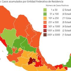 Mapa y casos de coronavirus en México por estados hoy 26 de abril