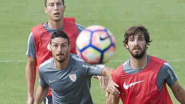 Yeray, con Aduriz