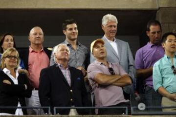 La final femenina entre Serena Williams y Victoria Azarenka, también contó con la presencia de muchos famosos. En la imagen Bill Clinton.