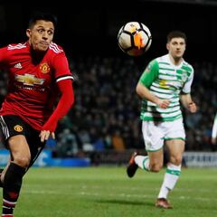 Yeovil 0-4 Manchester United: Alexis asiste y celebra en su estreno