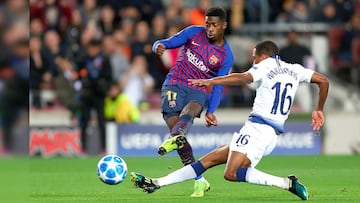 Imagen de un Barcelona-Tottenham de Champions en el Camp Nou.