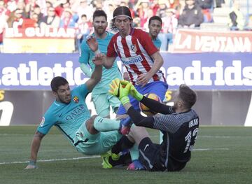 Filipe Luis, Suárez y Oblak
