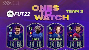 FUT FIFA 22: desvelado el equipo 2 de Ones to Watch con Messi, Sergio Ramos y más