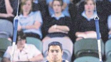 <b>ESPECTACULAR. </b>Rafa Martínez mostró su candidatura a la medalla en la general individual.