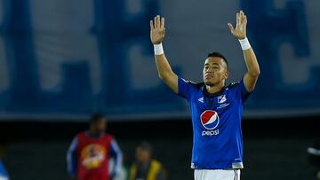 El delantero de 33 años jugó en Millonarios entre 2014 y 2015.