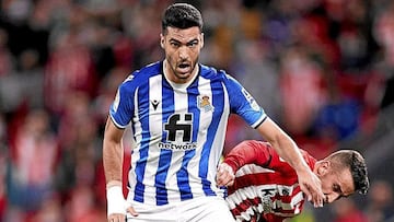 Merino, el ‘Robocop’ de la Real Sociedad