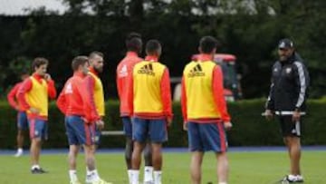 Barragán, ausente en el entrenamiento por lesión