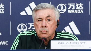 Ancelotti, en la previa del encuentro del Mundial de Clubes ante el Al Ahly.