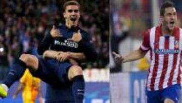 Griezmann y Koke marcaron en el Vicente Calderón para eliminar al Barcelona.