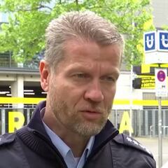La reacción de los aficionados del Dortmund que no esperaba la policía