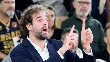 Roger Grimau, en el partido ante el AS Mónaco, de la pasada jornada de la Euroliga.