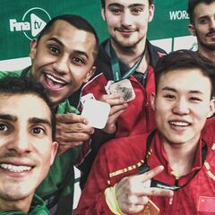 Pacheco y Ocampo ganan plata en Serie Mundial de Clavados