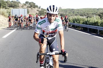 Alberto Contador raced for the last time in the final stage of the Vuelta a España in Madrid after a career that reaped two Tours de France, two Giros and two Vueltas. The whole race has been special," said Contador after his final appearance. "Yesterday