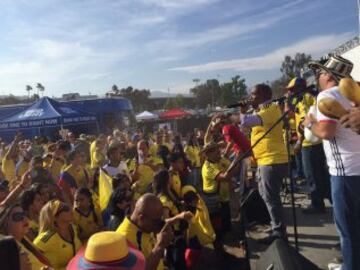 Imágenes de hinchas Colombia - Paraguay en Copa América