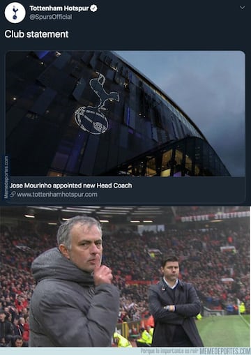 Los mejores memes de la vuelta de Mourinho a los banquillos