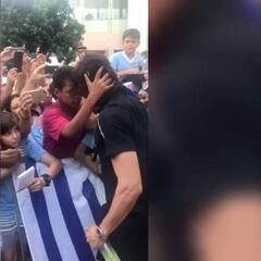 Edinson Cavani desató la locura en Río de Janeiro con Uruguay