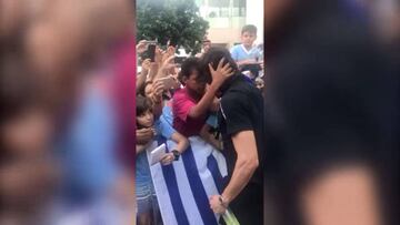 Edinson Cavani desató la locura en Río de Janeiro con Uruguay