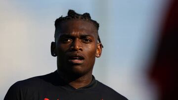 VILLACH, AUSTRIA - JULY 24: Rafael Leao looks during an AC Milan training session at sportzentrum Landskron on July 24, 2022 in Villach, Austria. (Photo by Pier Marco Tacca/AC Milan via Getty Images)